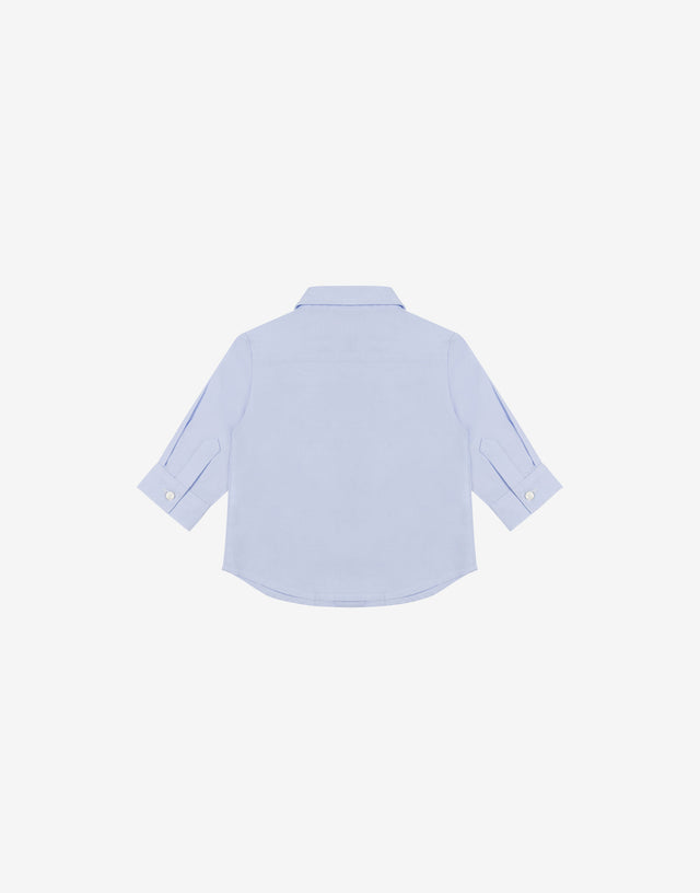 Camicia in cotone oxford Teddy Patch Azzurro Moschino 1