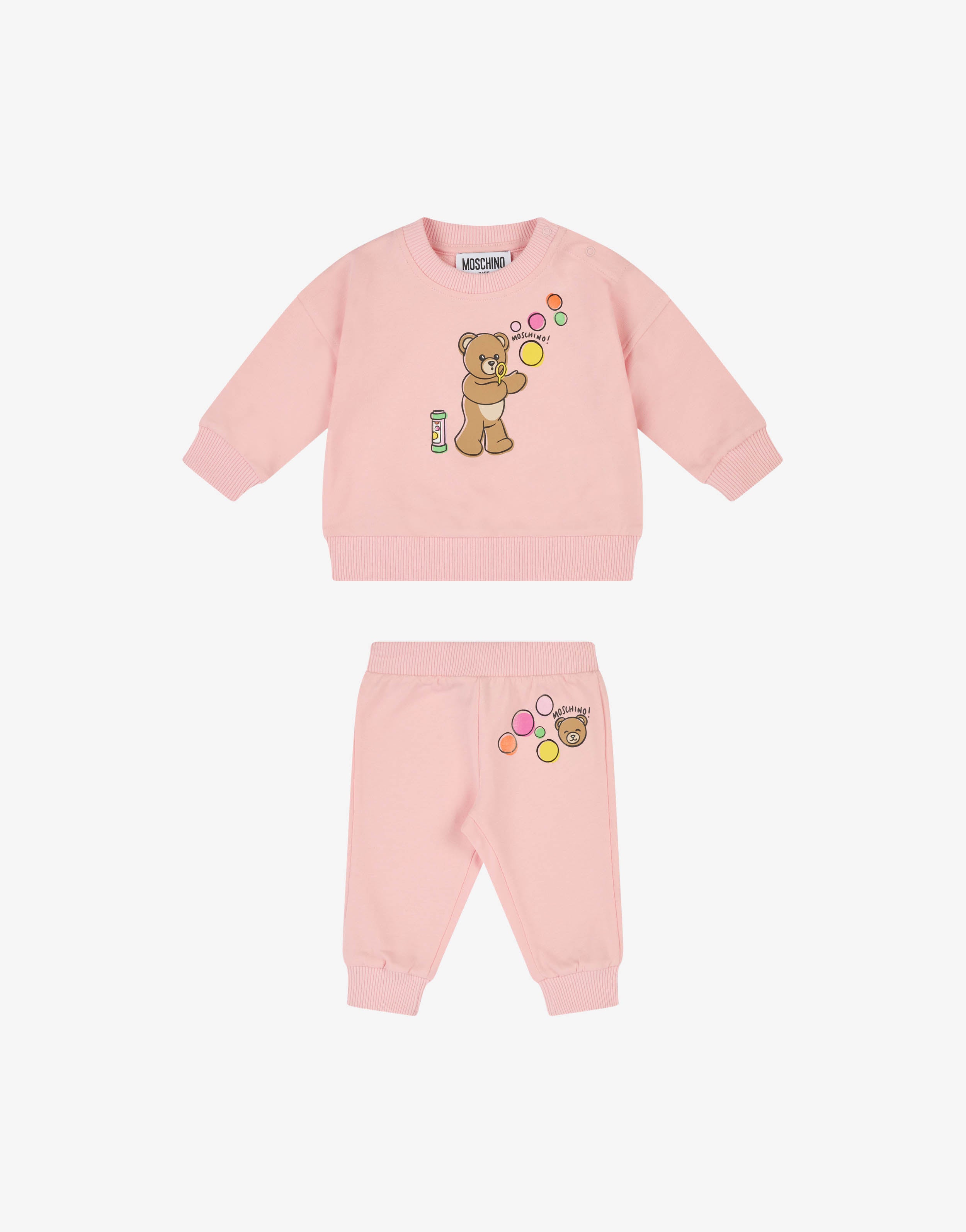 Moschino Teddy Bear cotton sweatshirt set
