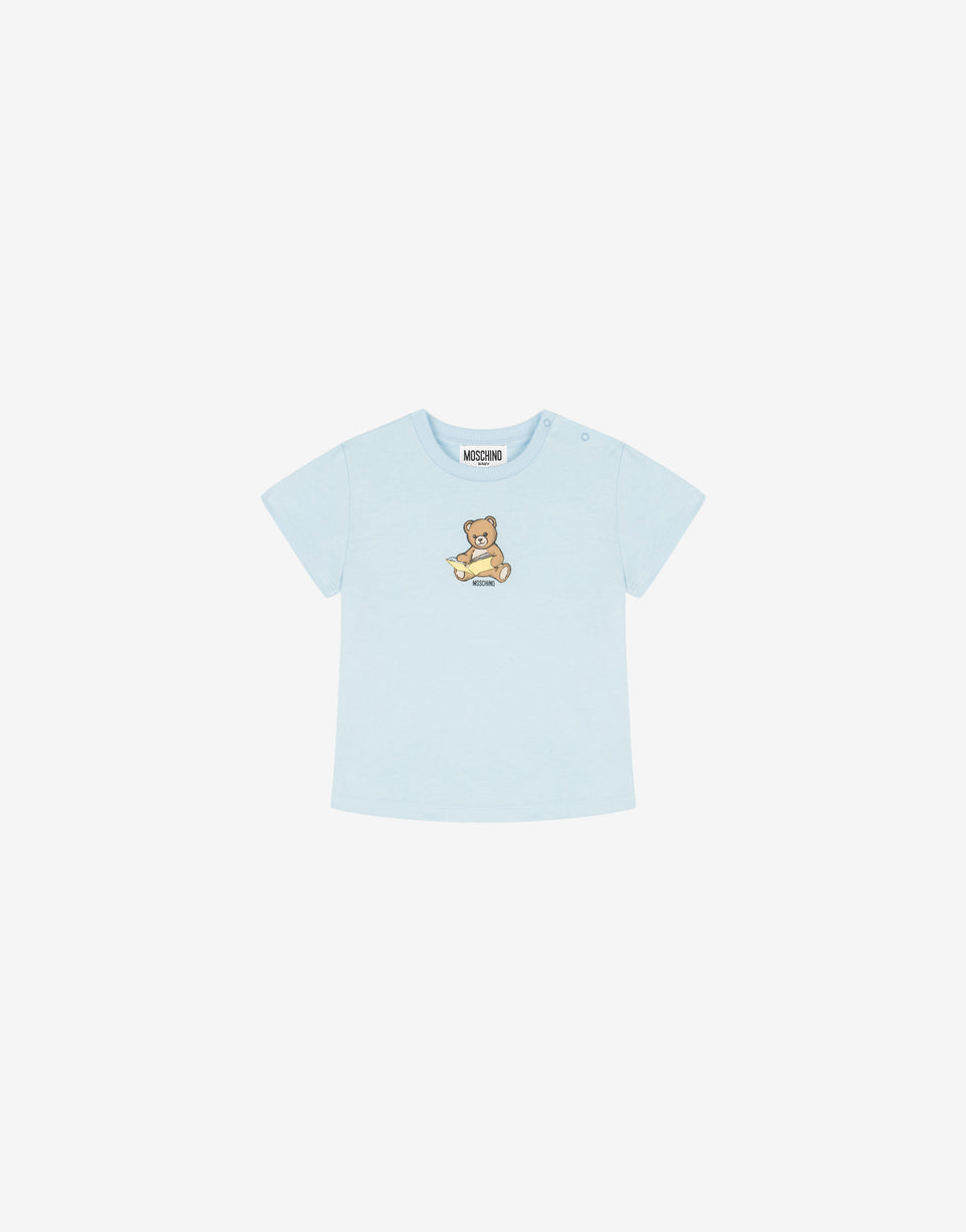 T-shirt in jersey di cotone Moschino Teddy Bear  Moschino 0