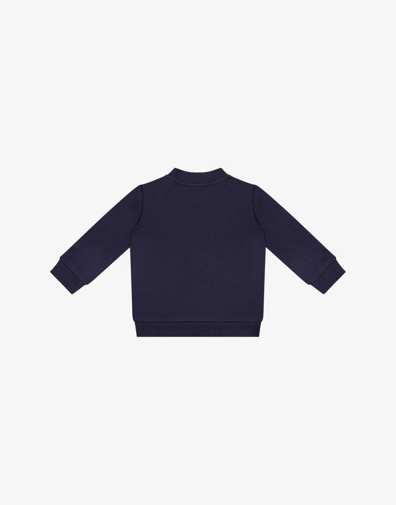 Moschino Teddy Bear Sweatshirt aus Baumwolle Blaue Marine Moschino 1