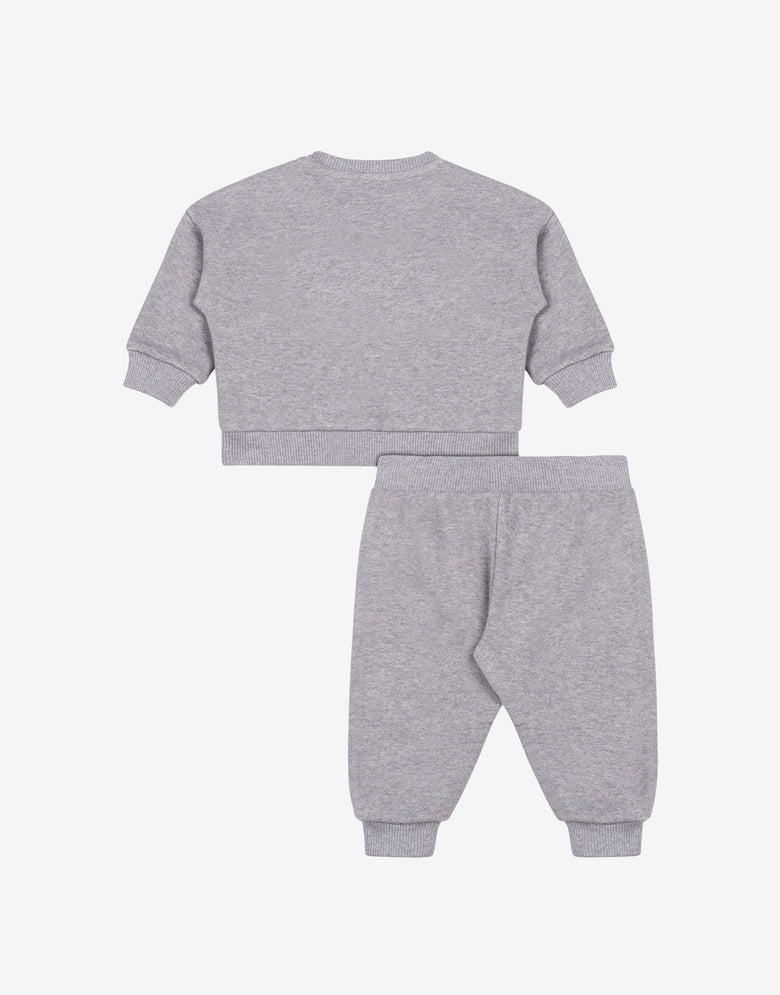 Sweatshirt-Anzug mit Teddy-Logo Grau Moschino 1