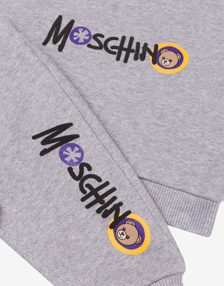 Sweatshirt-Anzug mit Teddy-Logo Grau Moschino 2
