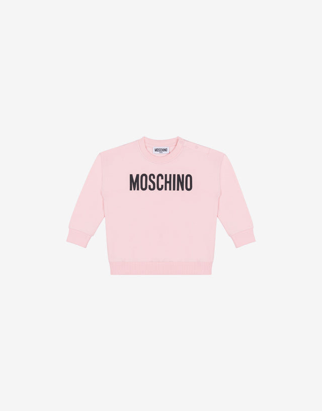 Sweatshirt aus Baumwolle mit Logo-Print Konfetti-Rosa Moschino 0