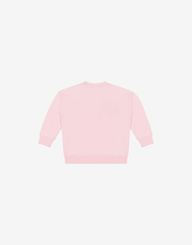 Sweatshirt aus Baumwolle mit Logo-Print Konfetti-Rosa Moschino 1