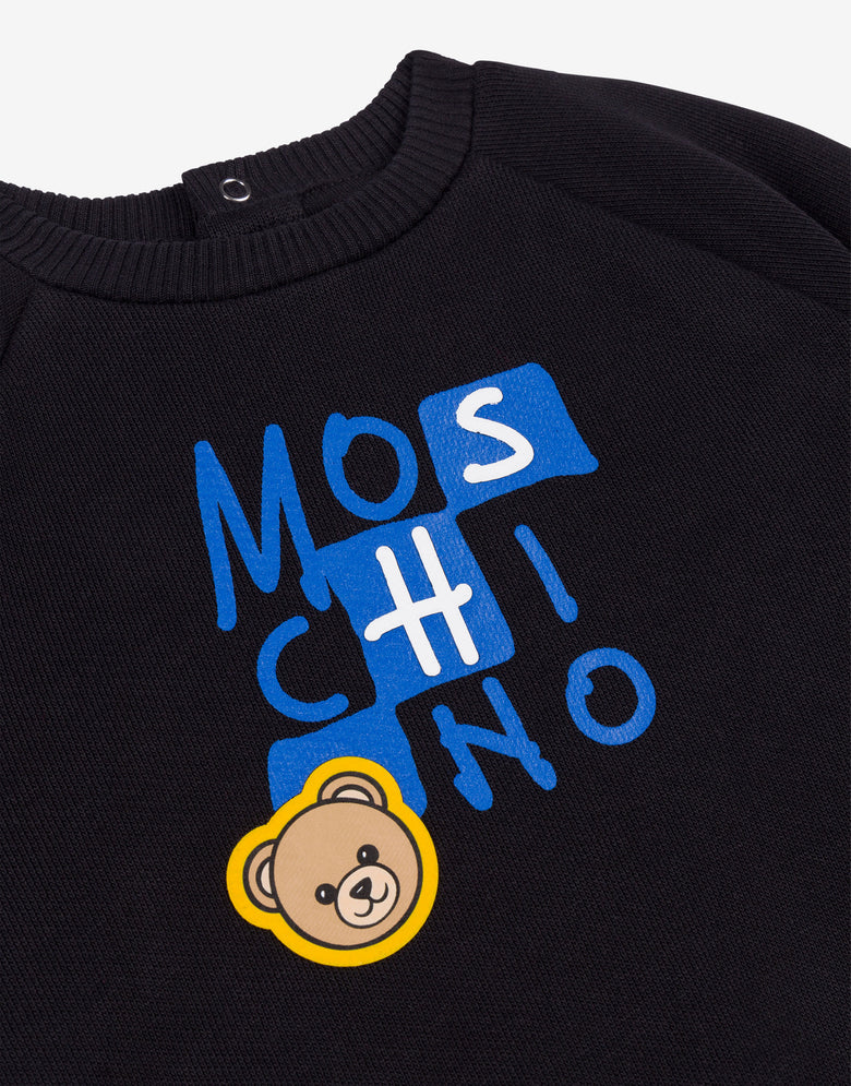 Moschino Teddy Bear Cotton Sweatshirt Black Moschino 2