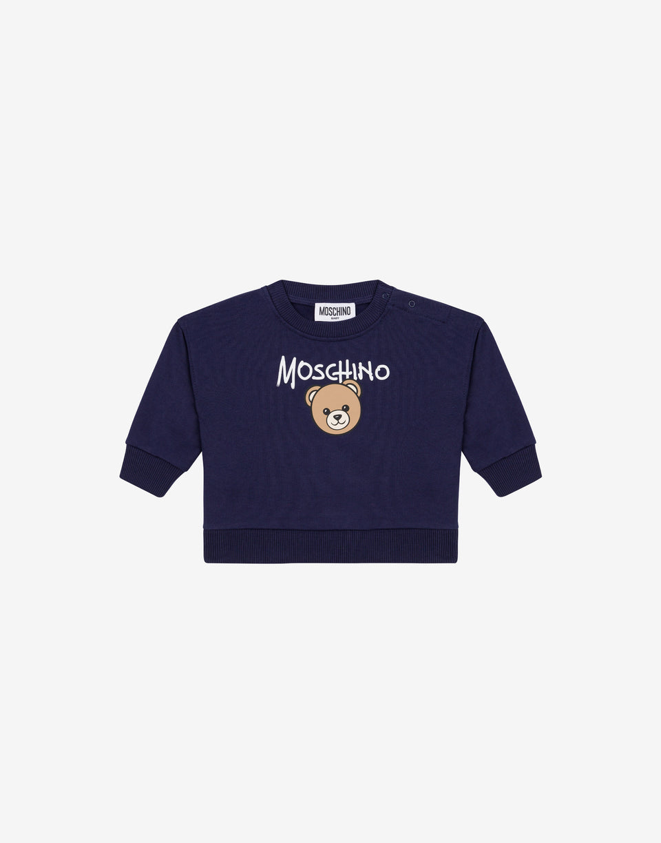Felpa in cotone Moschino Teddy Bear Blu Moschino 0
