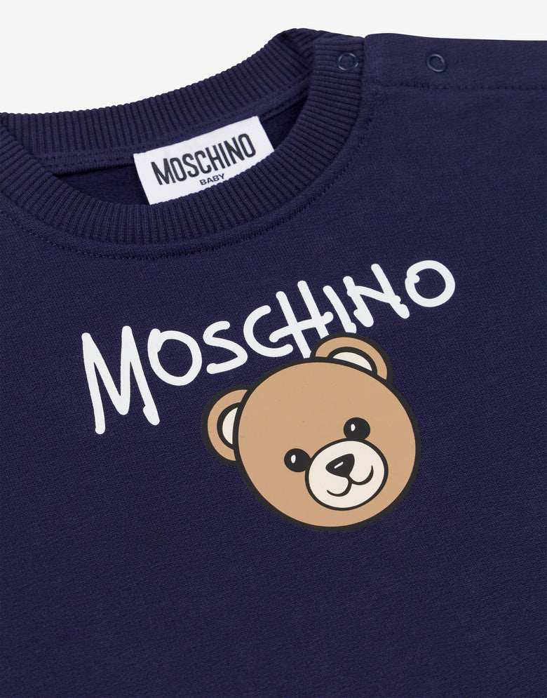 Felpa in cotone Moschino Teddy Bear Blu Moschino 2