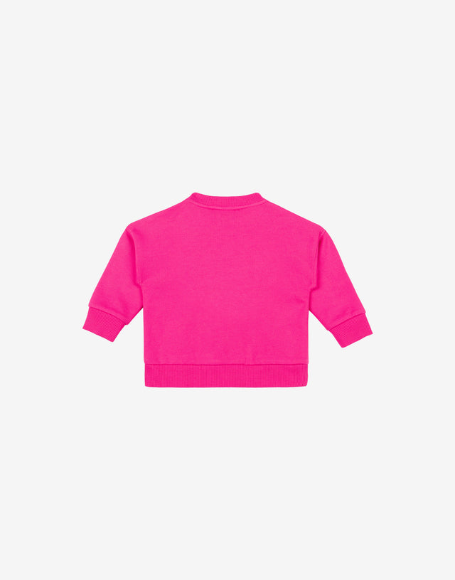 Sudadera de algodón Moschino Teddy Bear Fuchsia Moschino 1
