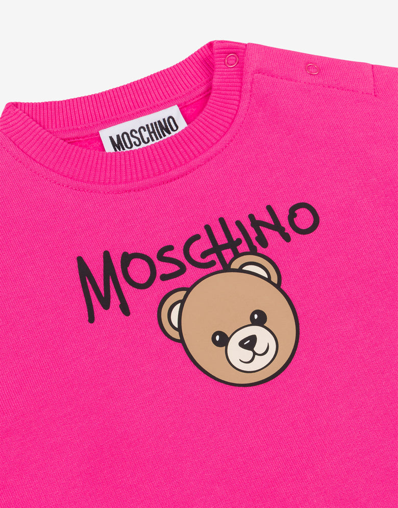 Sudadera de algodón Moschino Teddy Bear Fuchsia Moschino 2