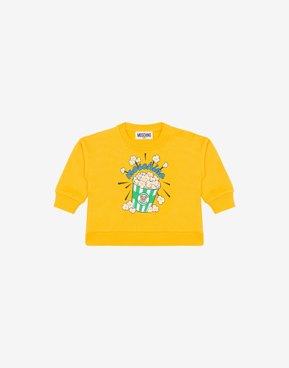 Moschino Teddy Bear Cotton Sweatshirt Yellow Moschino 0