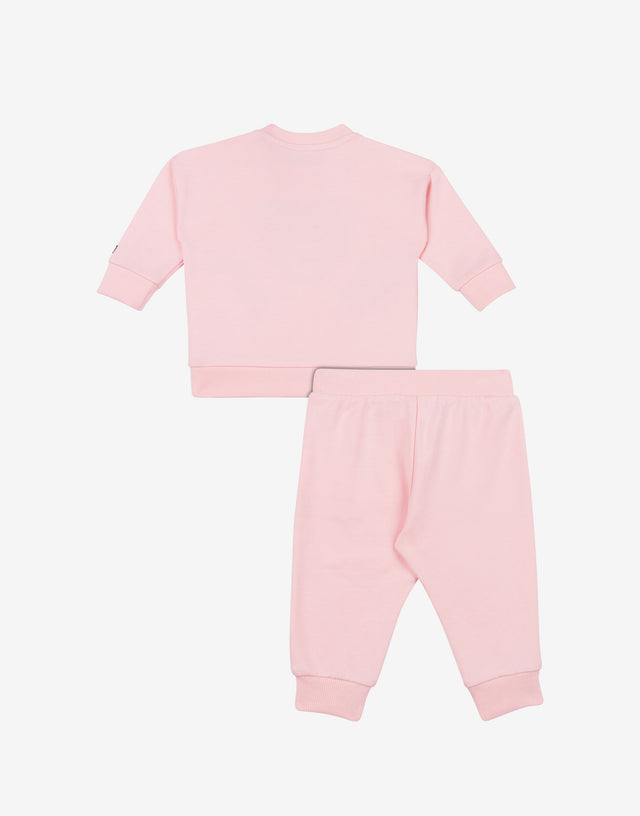 Conjunto de chándal de felpa «Teddy Bear» Rosa claro Moschino 1