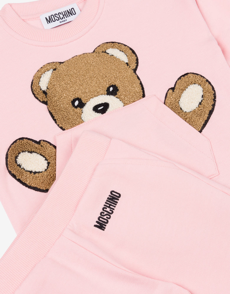 Teddy Bear Sweatshirt Set Pale pink Moschino 2