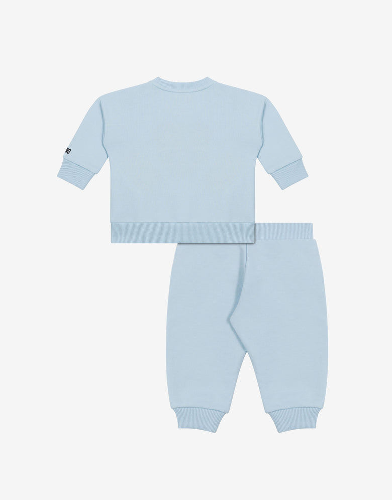 Teddy Bear Sweatshirt Set Baby Blue Moschino 1