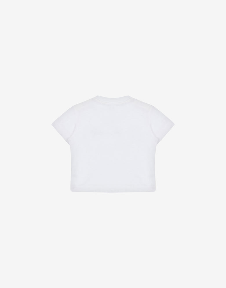 Jersey T-shirt Teddy Logo White Moschino 1