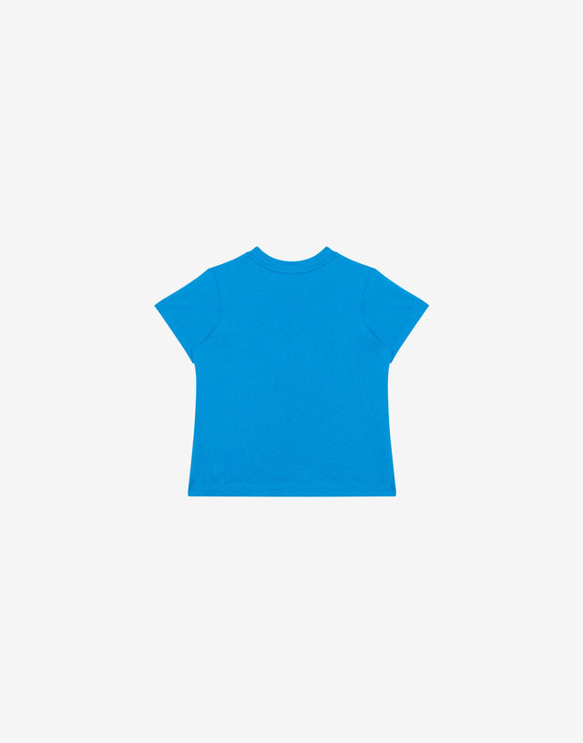 T-shirt in jersey Teddy Logo Bluette Moschino 1