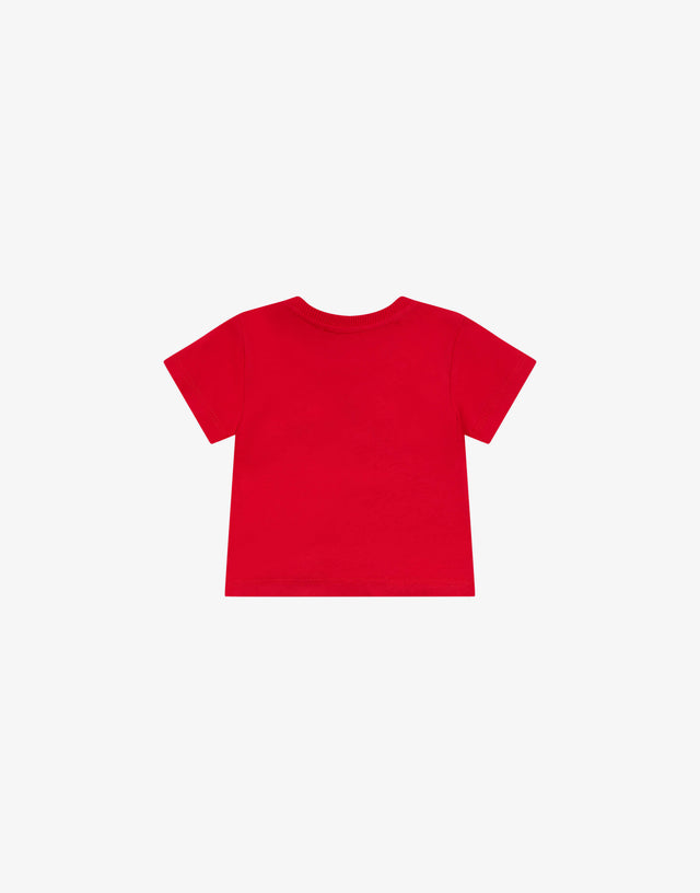 T-shirt en jersey de coton Moschino Teddy Bear Rouge Moschino 1