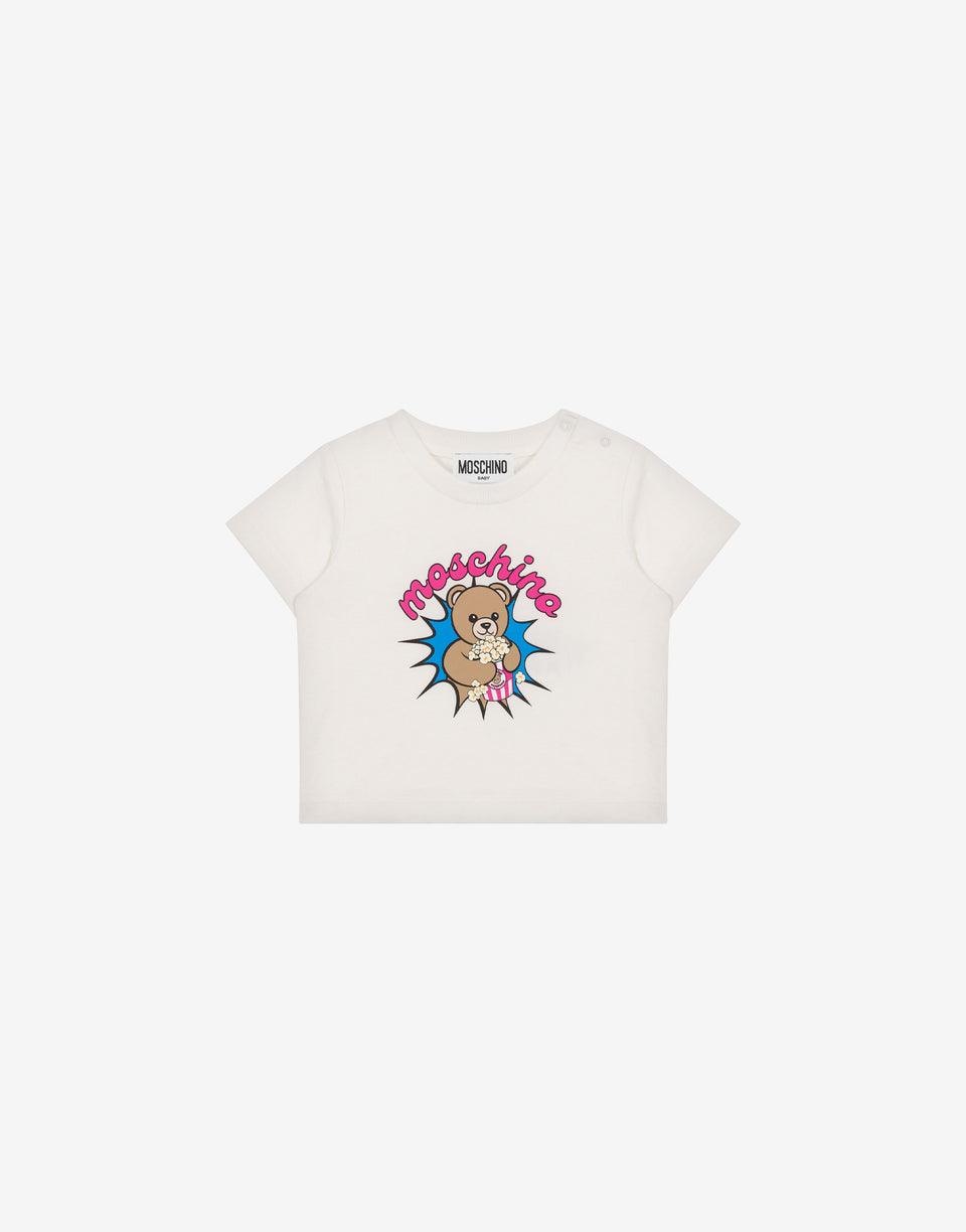T-shirt di cotone Moschino Teddy Bear Bianco Moschino 0