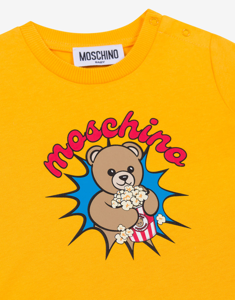Moschino Teddy Bear Cotton T-Shirt Yellow Moschino 2