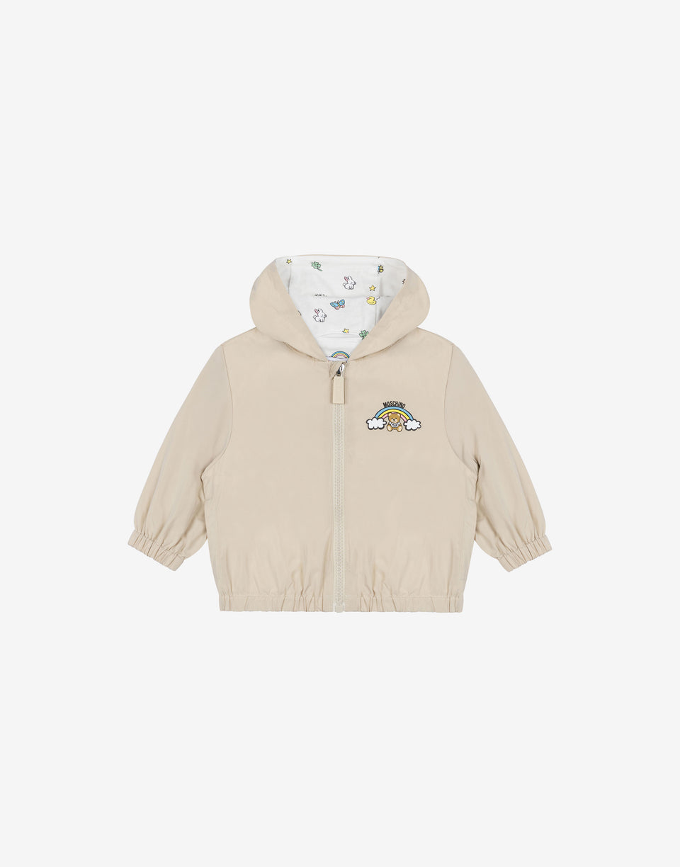 Nylon windbreaker Teddy Bear Light brown Moschino 0