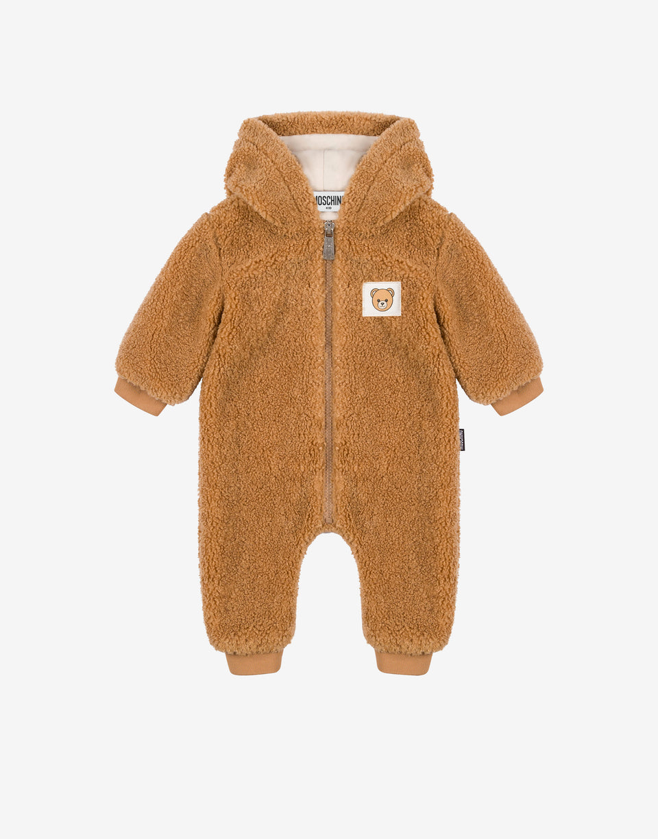 Soft fabric sleepsuit Caramel Moschino 0