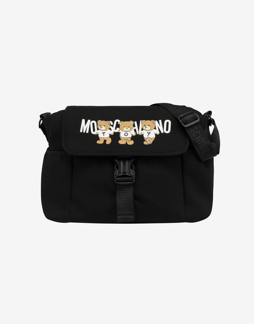 Mom Bag with Changing Mat Moschino Teddy Bear Black Moschino 0
