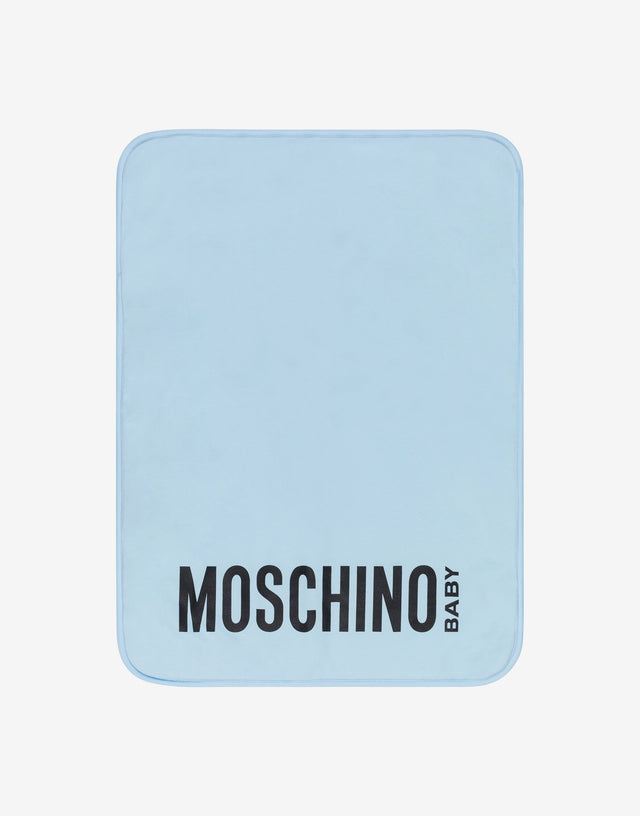 Mom Bag with Changing Mat Teddy Print Azure Moschino 1