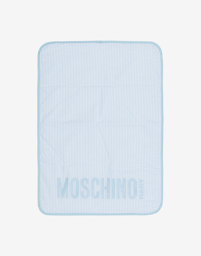 Seersucker diaper bag Azure Moschino 1