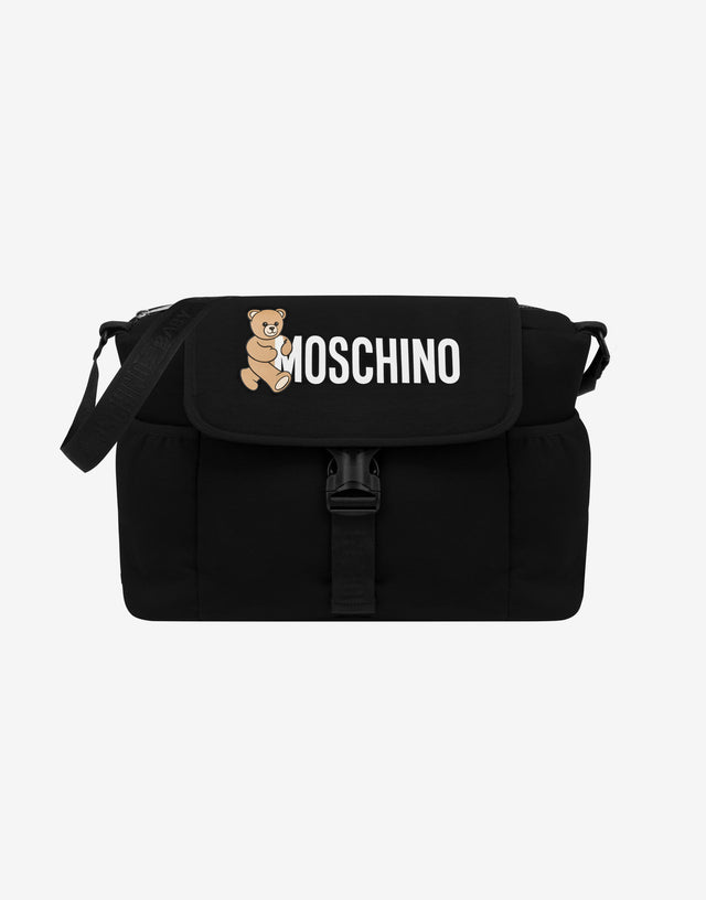 Mom bag with printed changing mat Black Moschino 0