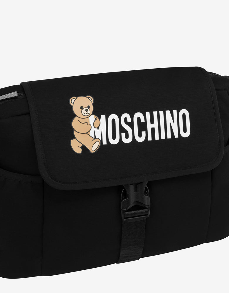 Mom bag with printed changing mat Black Moschino 2