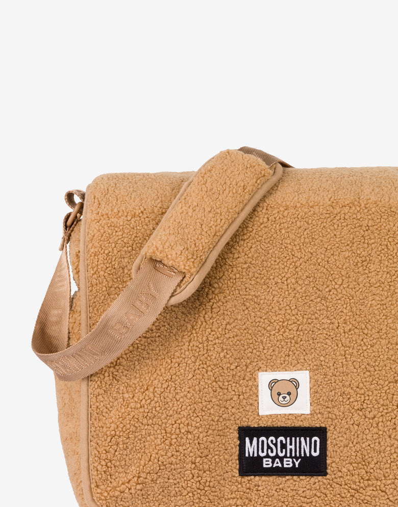 Weiche Stofftasche „Teddy Bear“ Beige Moschino 2