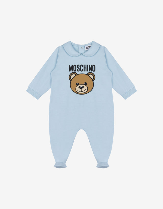 Sweat-Strampler Moschino Teddy Bear Hellblau Moschino 0