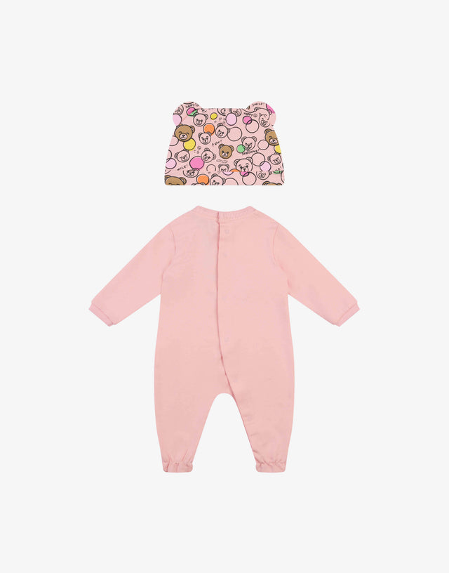 棉质连体衣和帽子套装  Moschino 1