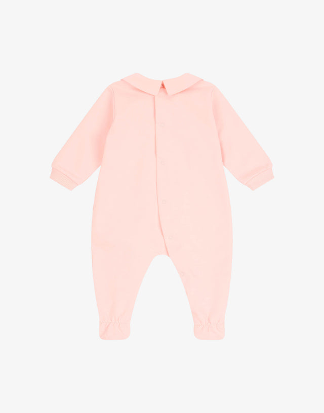 Moschino Teddy Bear cotton fleece onesie Pink Moschino 1