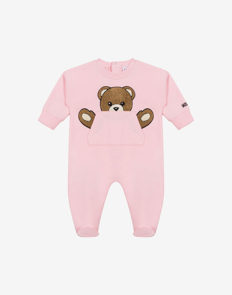 Teddybär-Strampler Hellrosa Moschino 0