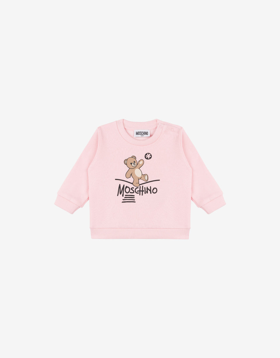 Moschino Teddy Bear Cotton Sweatshirt Pale pink Moschino 0