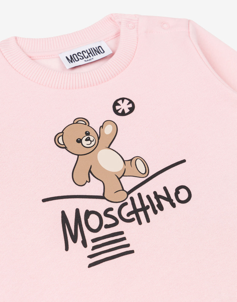 Moschino Teddy Bear Cotton Sweatshirt Pale pink Moschino 2
