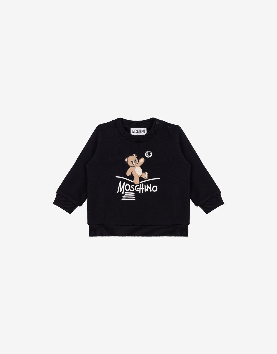 Sudadera de algodón Moschino Teddy Bear Negro Moschino 0