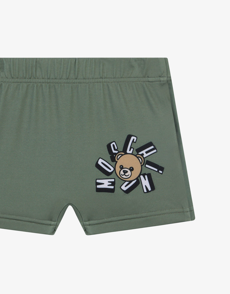 Maillot de bain en lycra Moschino Teddy Bear Olive green Moschino 2
