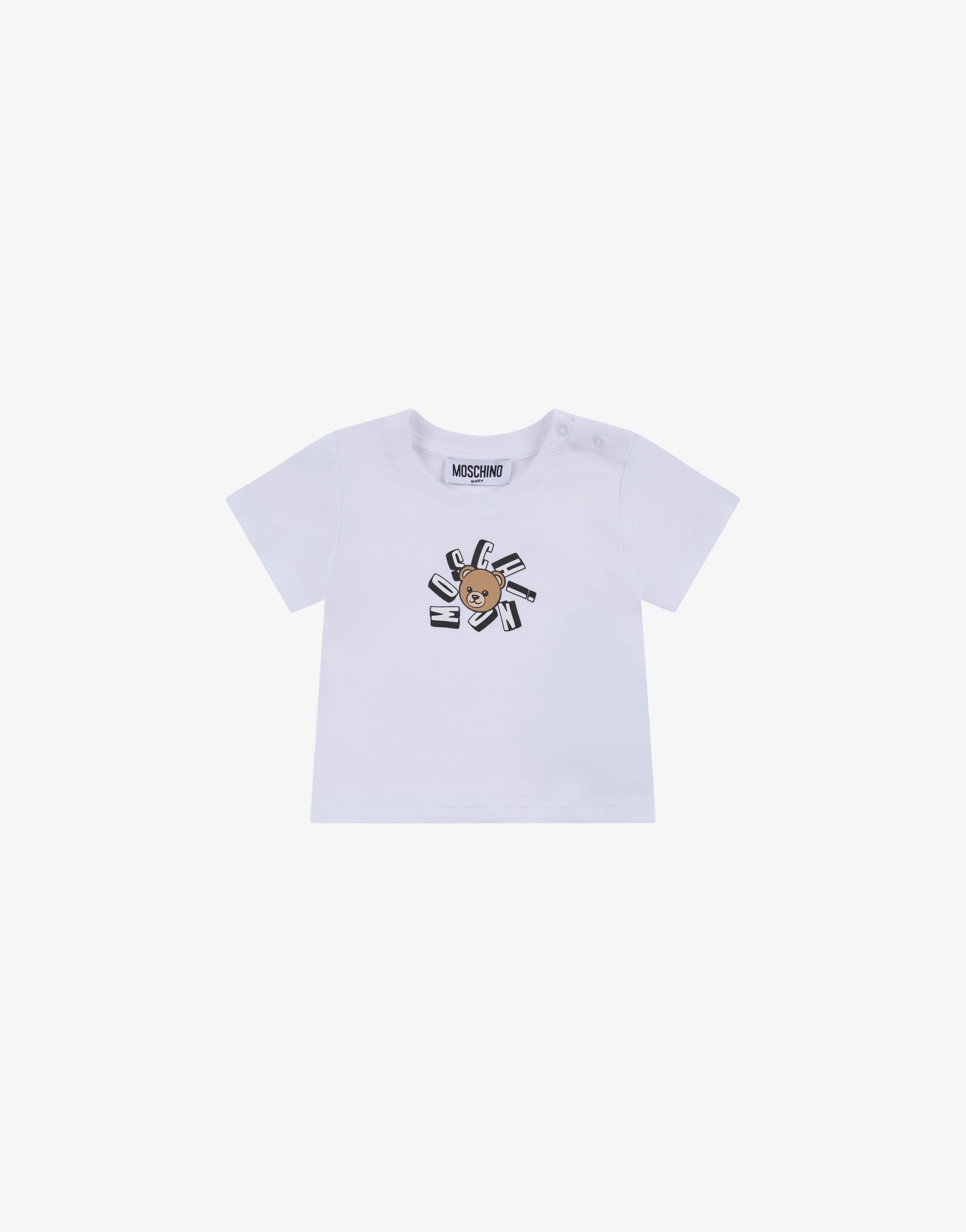 T-shirt in jersey di cotone Moschino Teddy Bear