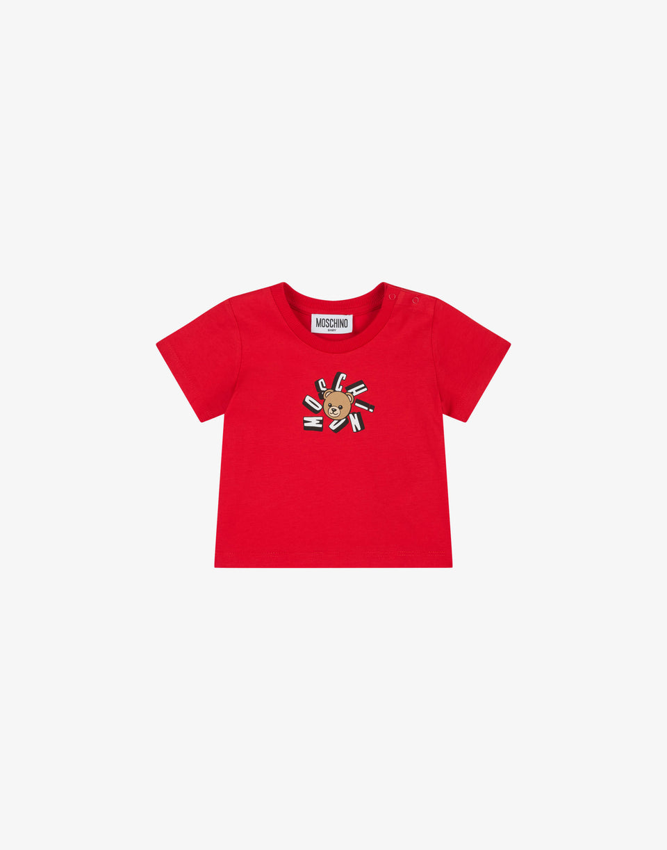 T-shirt en jersey de coton Moschino Teddy Bear  Moschino 0