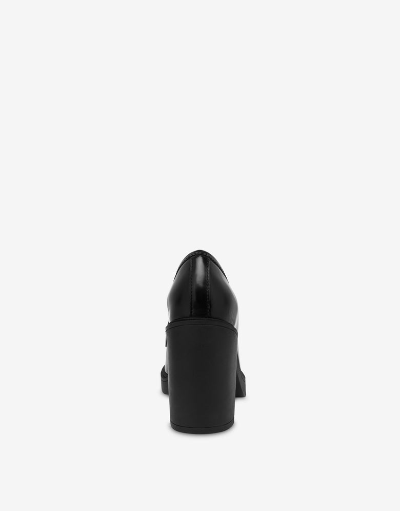 Calfskin pumps Black Love Moschino 2