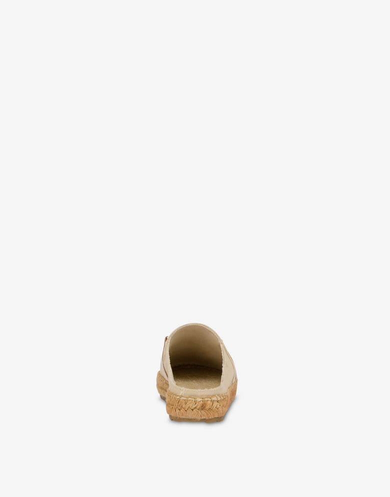 Sabot espadrilles en toile avec mors Beige clair Love Moschino 2