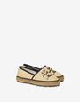 Espadrilles en raphia avec broderie