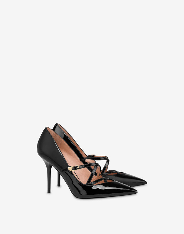 Patent leather pumps Black Love Moschino 0