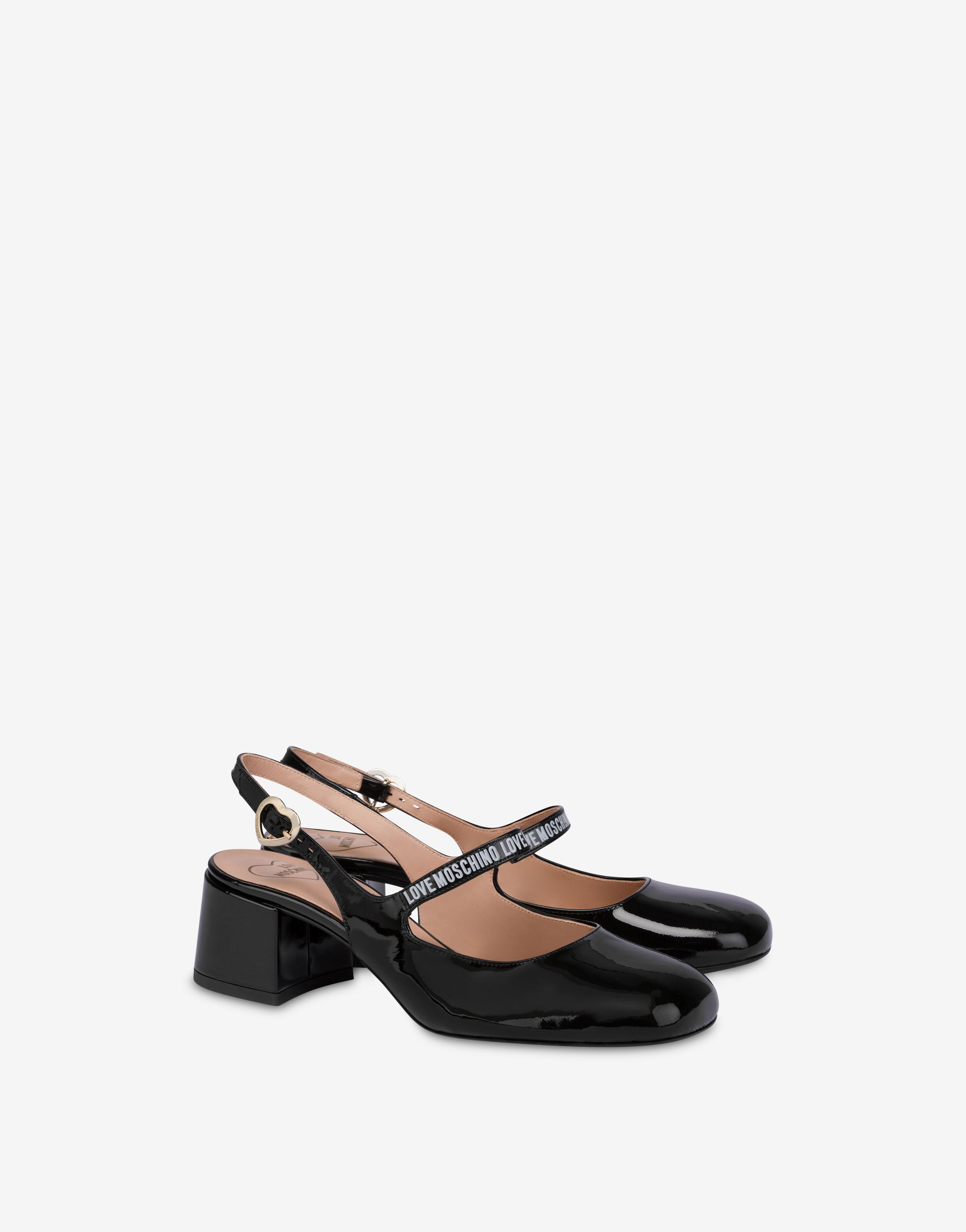 Patent leather slingback Mary Jane Love Moschino | Moschino