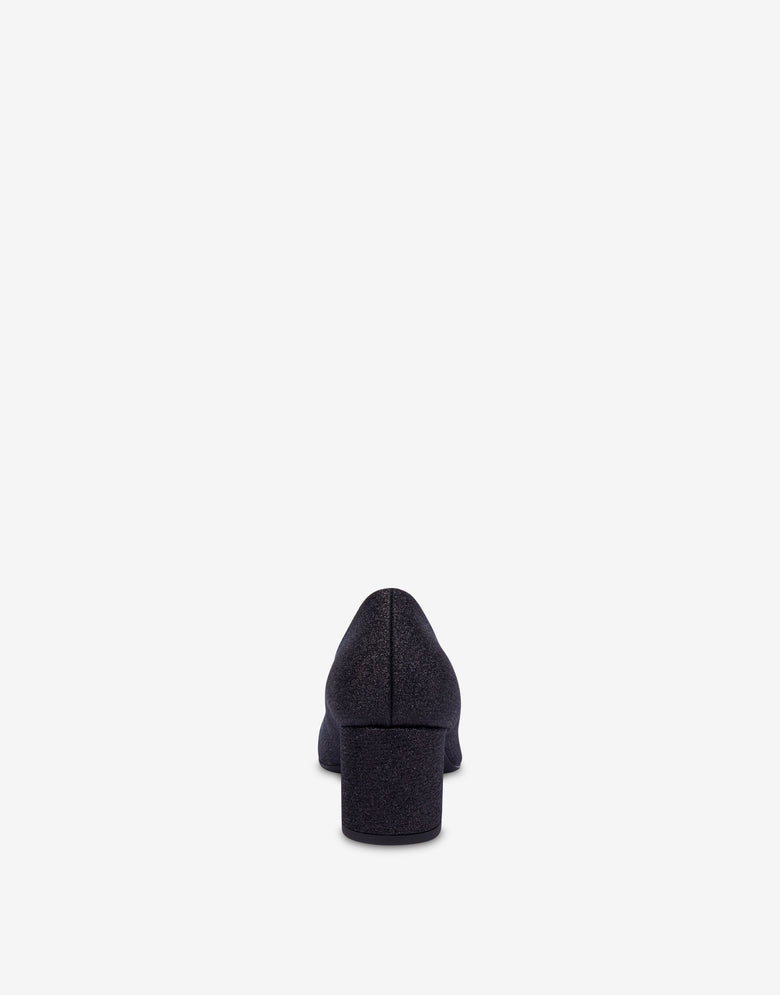 Décolleté pailleté Noir Love Moschino 2