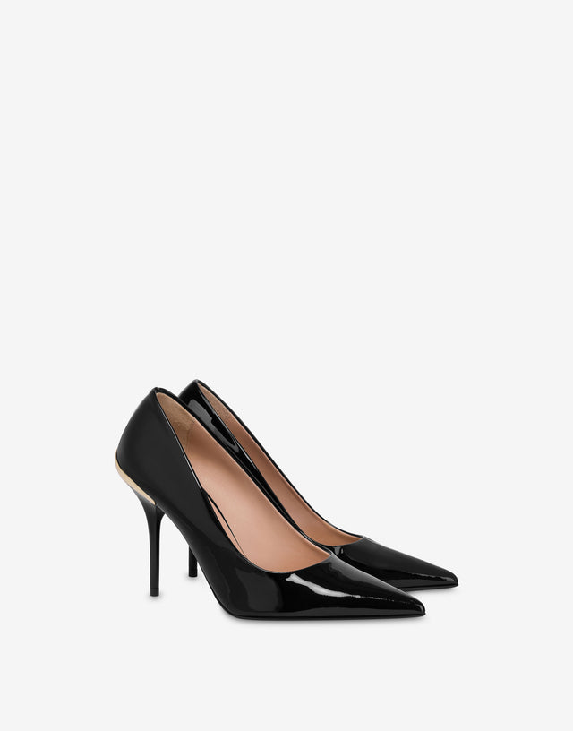 Patent leather pumps Black Love Moschino 0