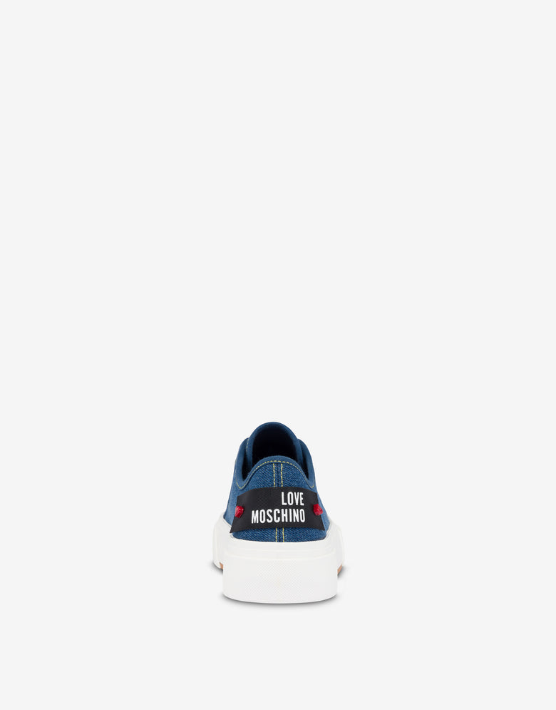 Sneakers en denim New Pop Love Denim foncé Love Moschino 2