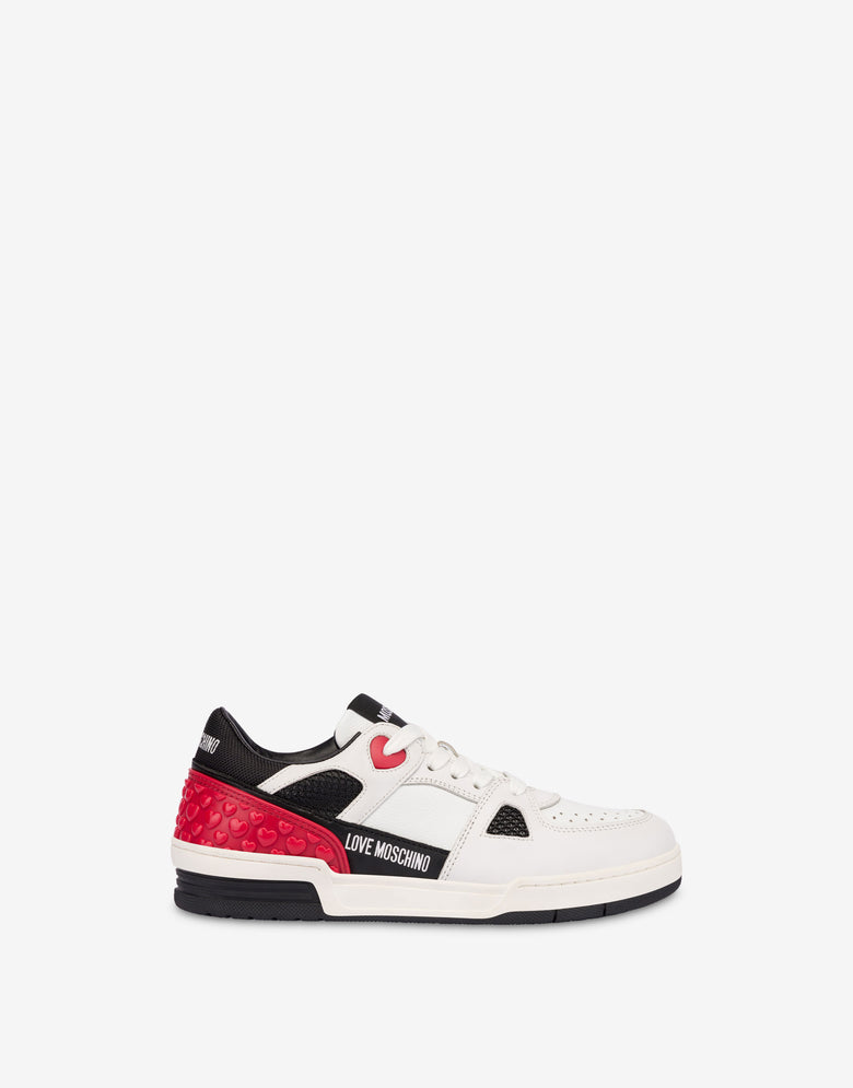 Calf Sneakers White Love Moschino 1