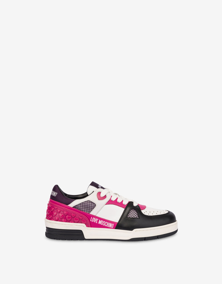Calf Sneakers White Love Moschino 1